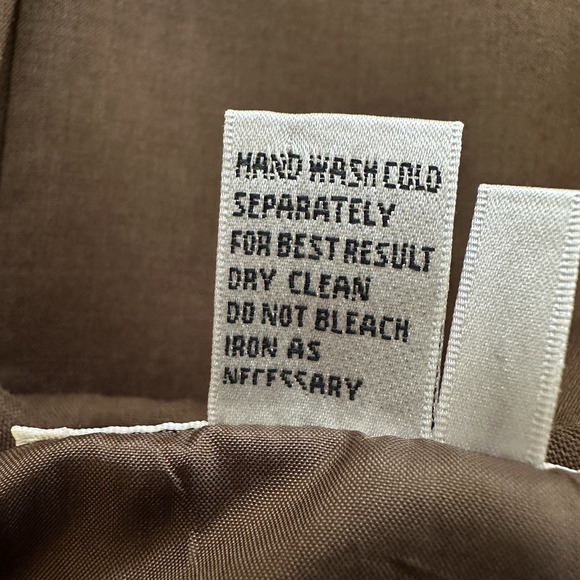 Lino USA Womens Top Plus 1X Brown 100% Linen 2 Piece Embroidered Classic Clasual - Picture 16 of 16